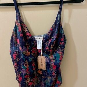 Natural Life Multicolor Floral Top